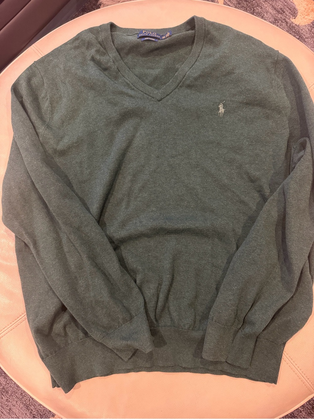 Make Any Offer VTG Polo by Ralph Lauren Men's Green V-Neck Sweater